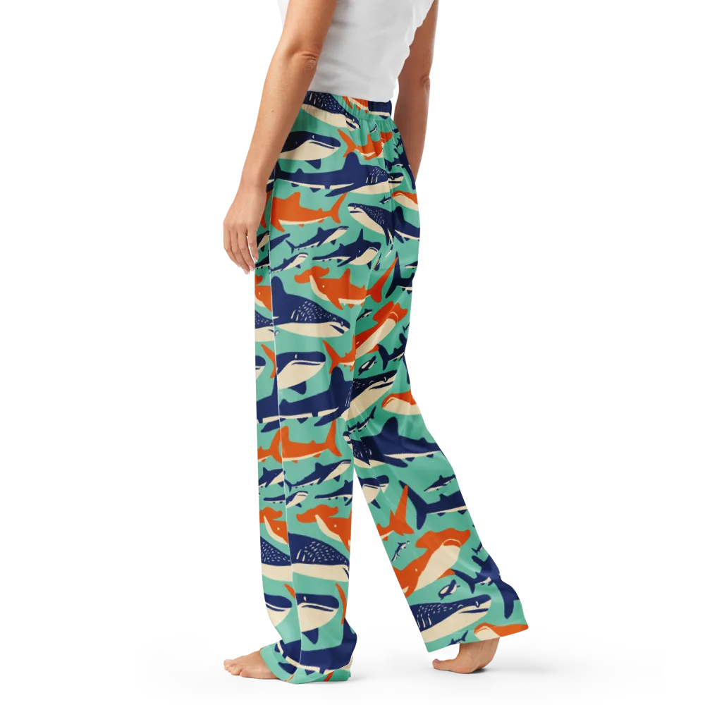 Tidal Giants on Women's Pajama Pants — Left