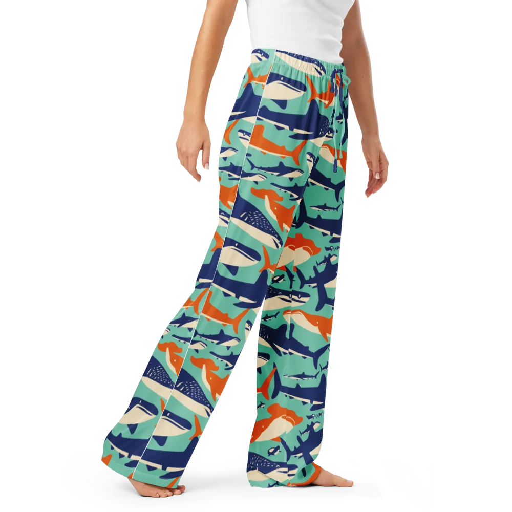 Tidal Giants on Women's Pajama Pants — Right Front
