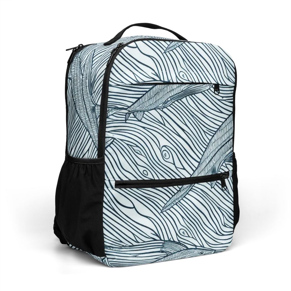 Sardine Sweep on Utility Backpack — Right Front