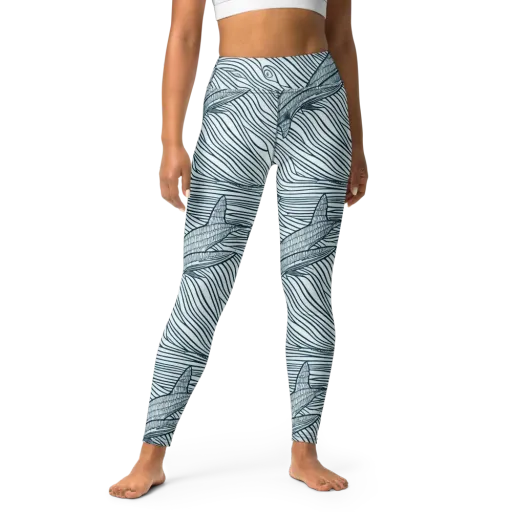 Sardine Sweep on a Yoga Leggings