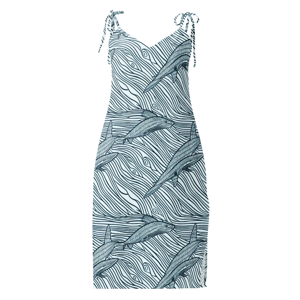Sardine Sweep on Slip Dress — Front