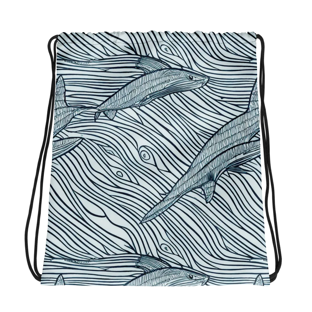 Sardine Sweep on Drawstring Bag — Photo