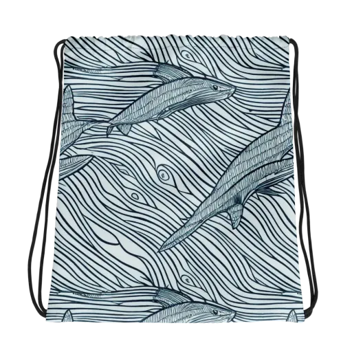 Sardine Sweep on a Drawstring Bag