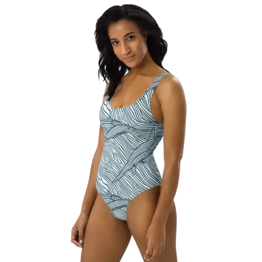 Sardine Sweep on a One-Piece Swimsuit