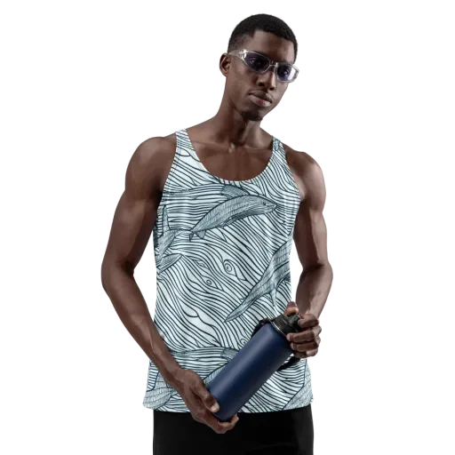 Sardine Sweep on a Men's Tank Top