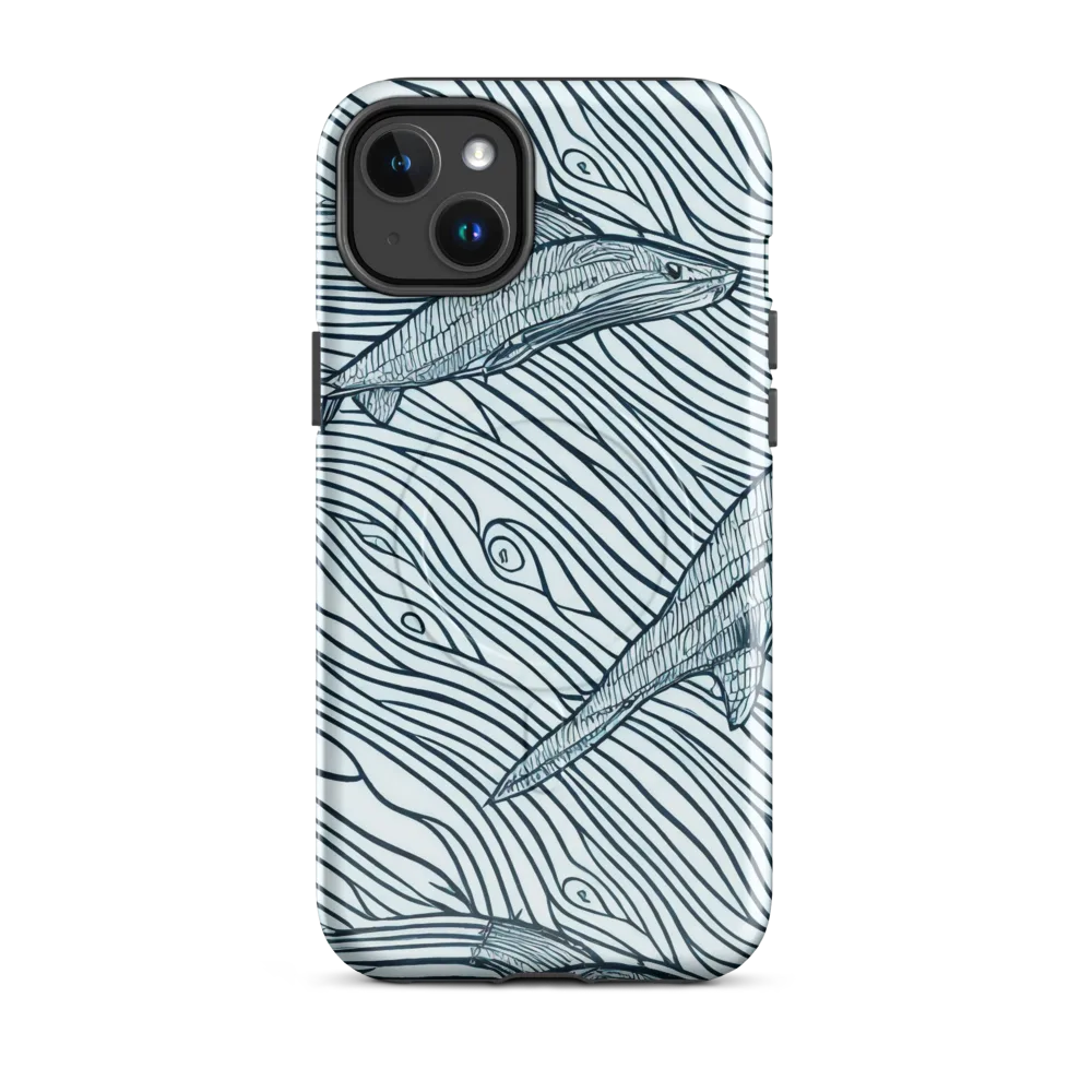 Sardine Sweep on MagSafe Tough Case for iPhone® — Front