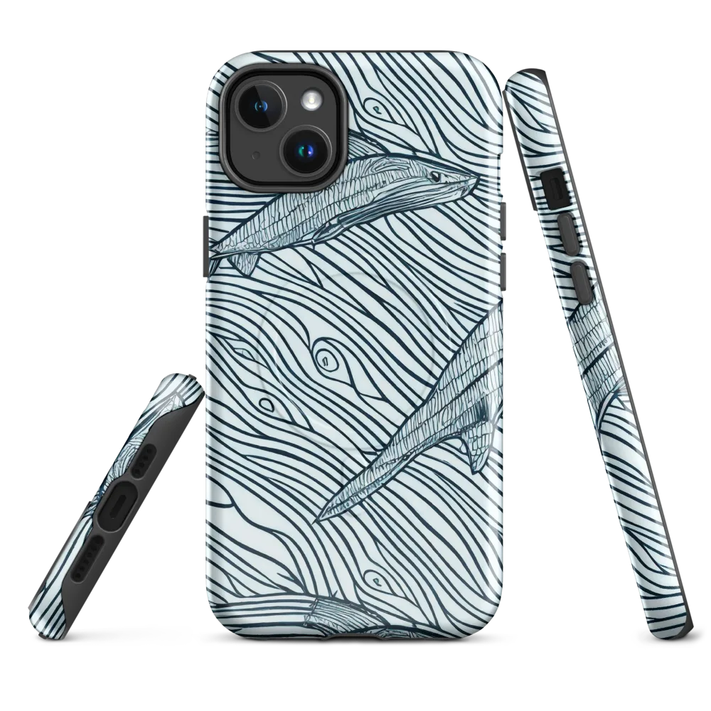 Sardine Sweep on MagSafe Tough Case for iPhone® — Front