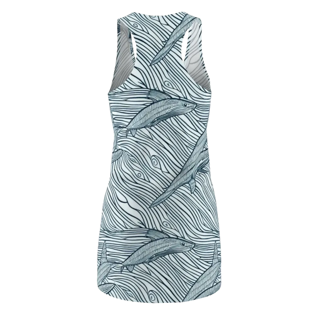 Sardine Sweep on Racerback Dress — Back