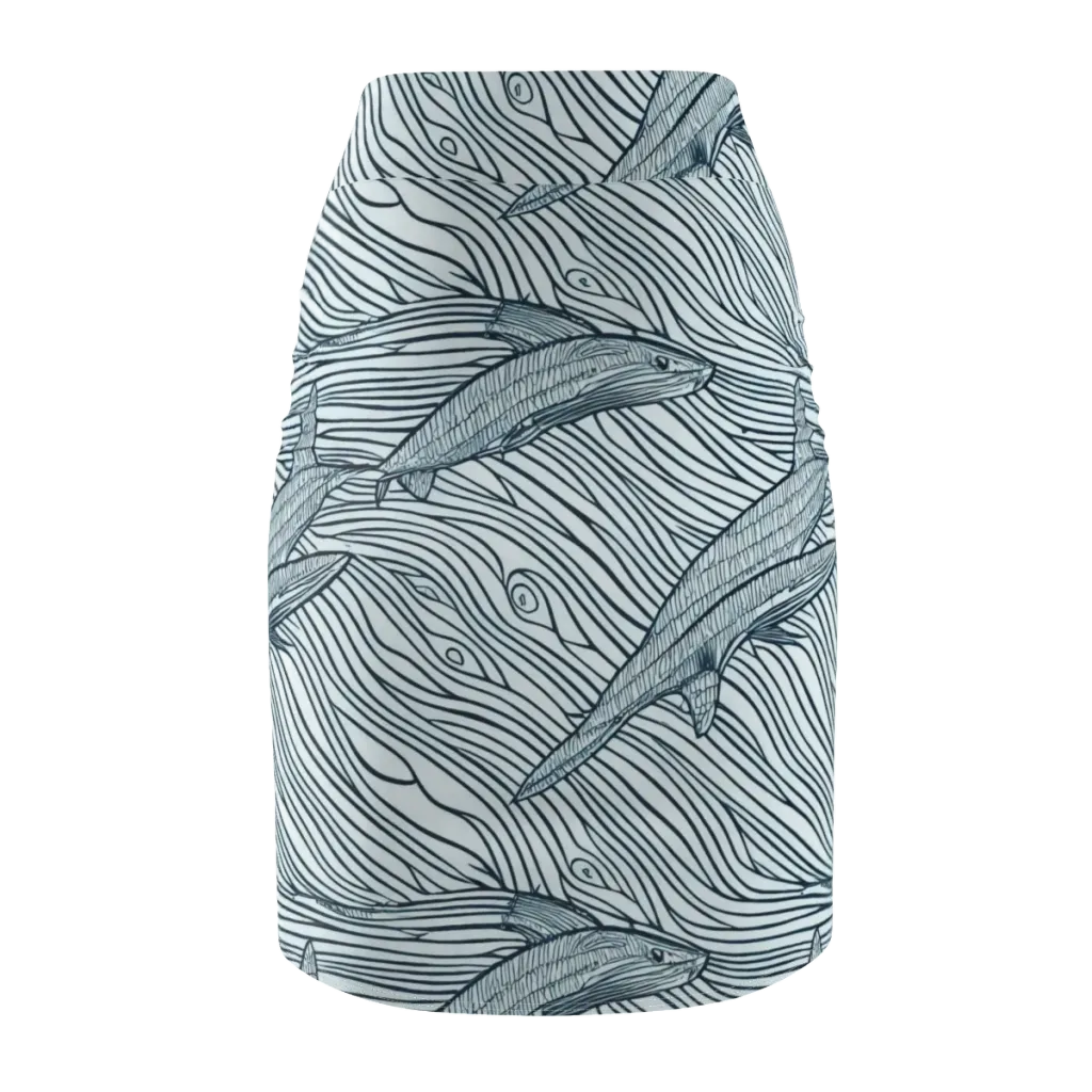 Sardine Sweep on Pencil Skirt — Back