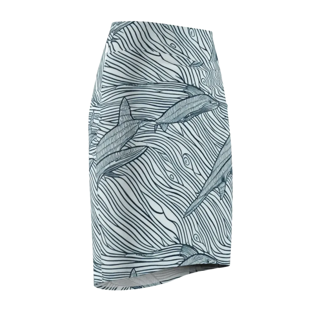 Sardine Sweep on Pencil Skirt — Front Side