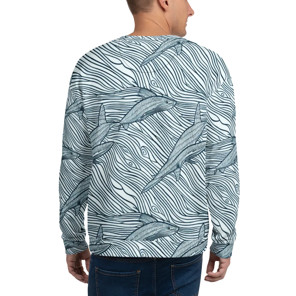 Sardine Sweep on Sweatshirt — Back