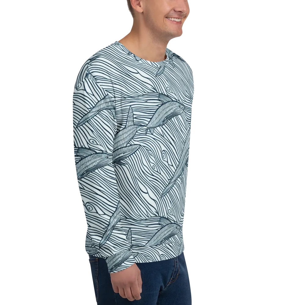 Sardine Sweep on Sweatshirt — Right Front