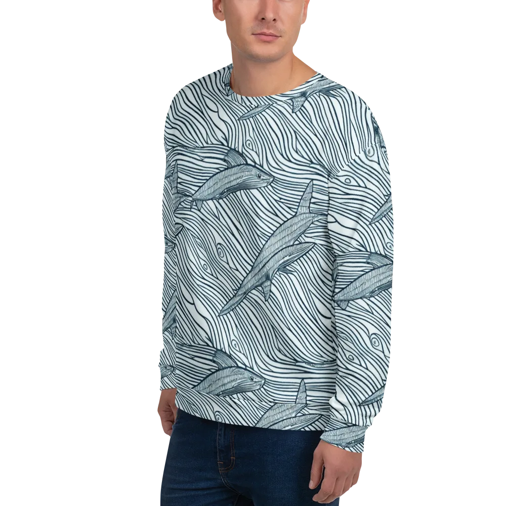 Sardine Sweep on Sweatshirt — Left Front