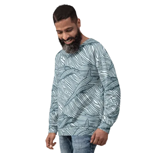 Sardine Sweep on a Sweatshirt