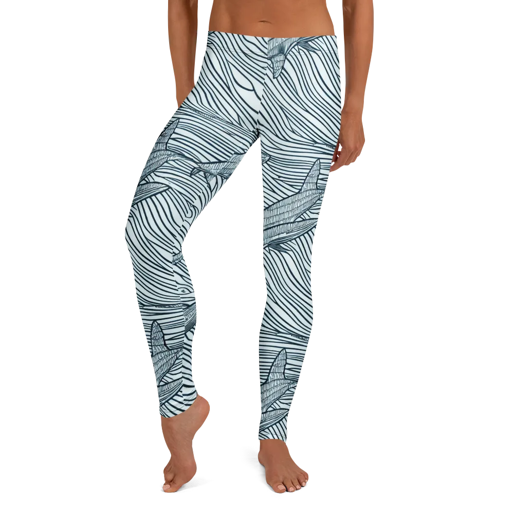 Sardine Sweep on Leggings — Front