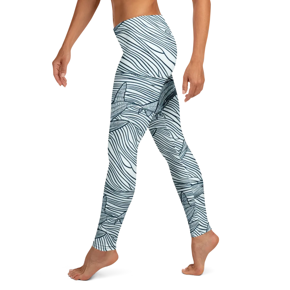Sardine Sweep on Leggings — Left
