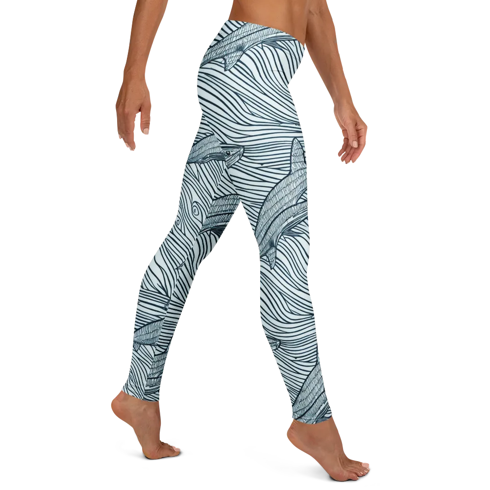Sardine Sweep on Leggings — Right