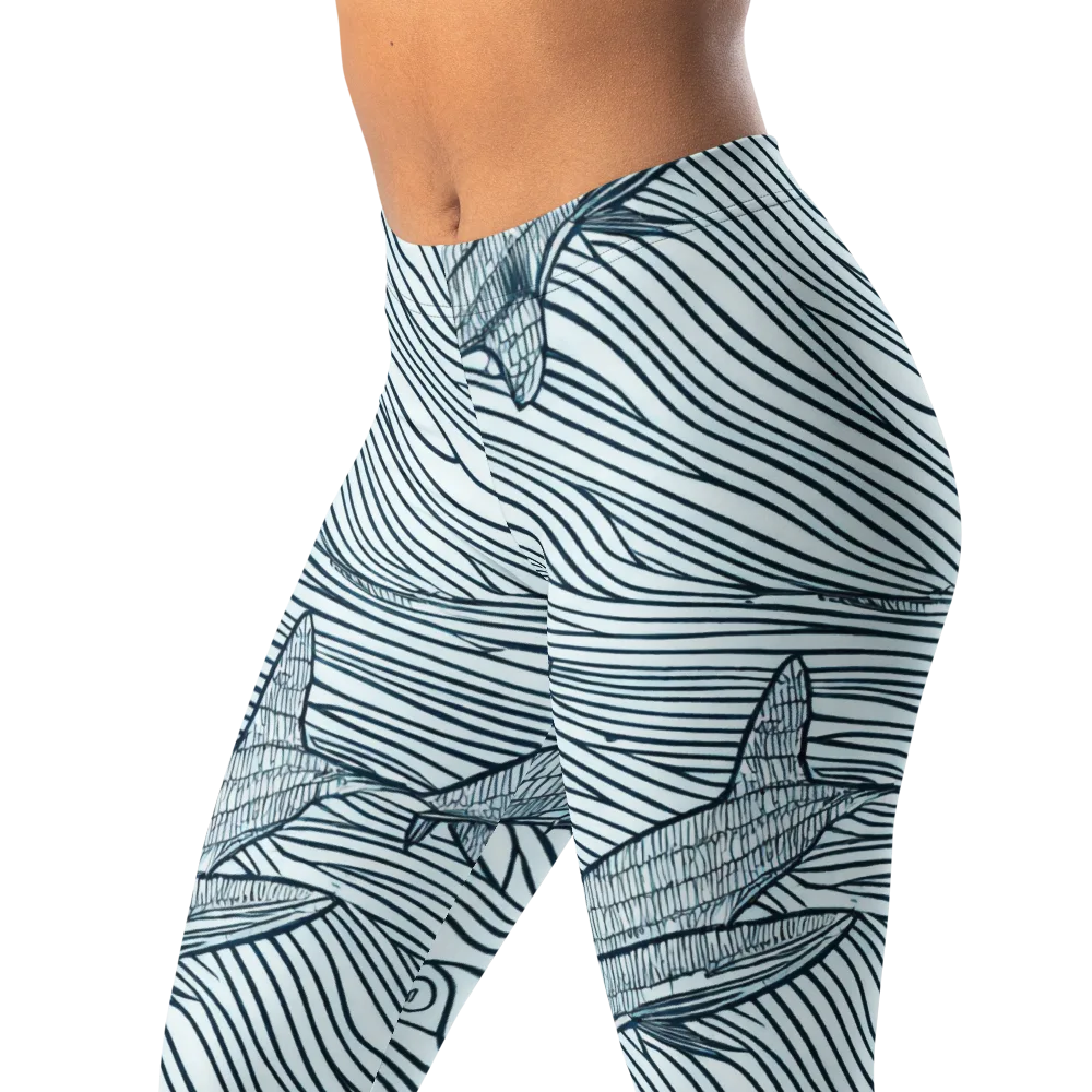 Sardine Sweep on Leggings — Left Front