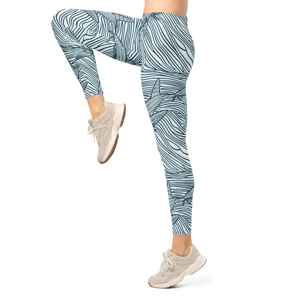 Sardine Sweep on Leggings — Left
