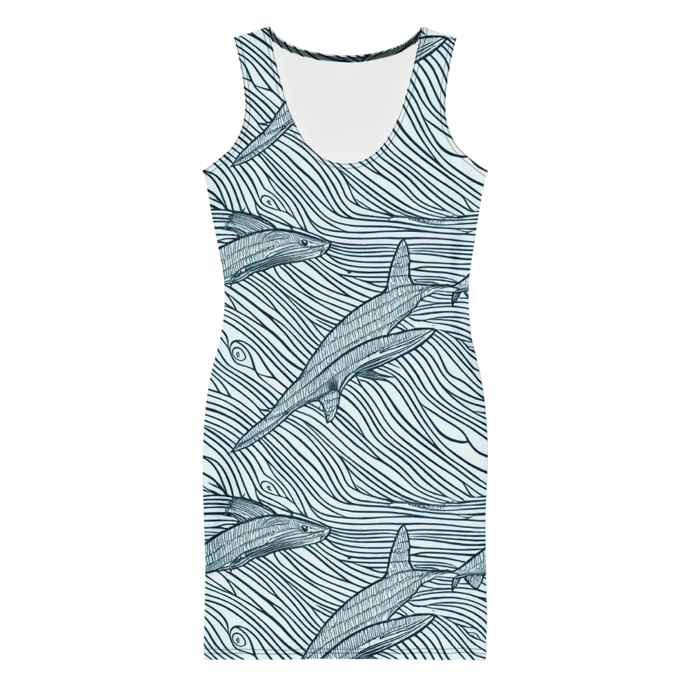 Sardine Sweep on Bodycon Dress — Front