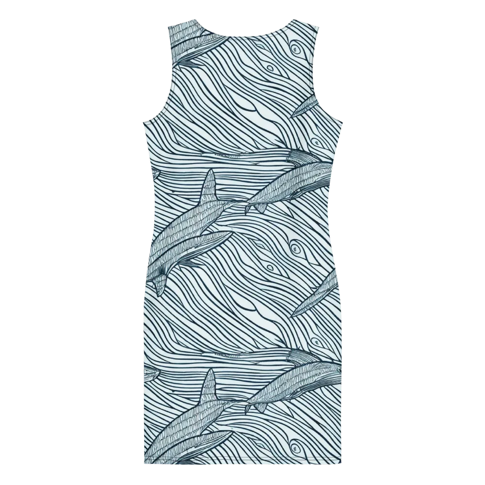 Sardine Sweep on Bodycon Dress — Back
