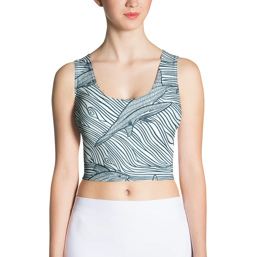 Sardine Sweep on Crop Top — Front