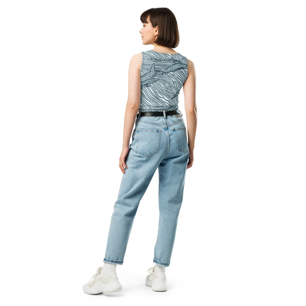 Sardine Sweep on Crop Top — Back