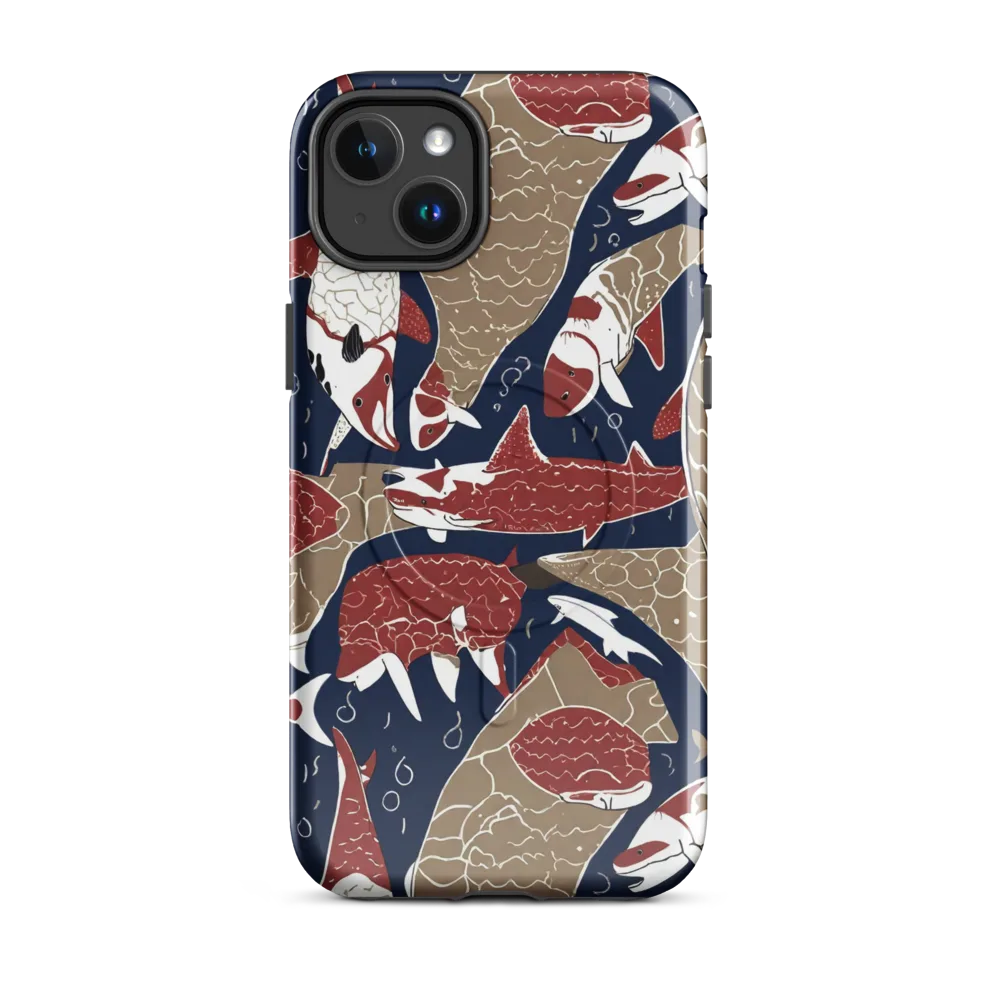 Crimson Koi on MagSafe Tough Case for iPhone® — Front