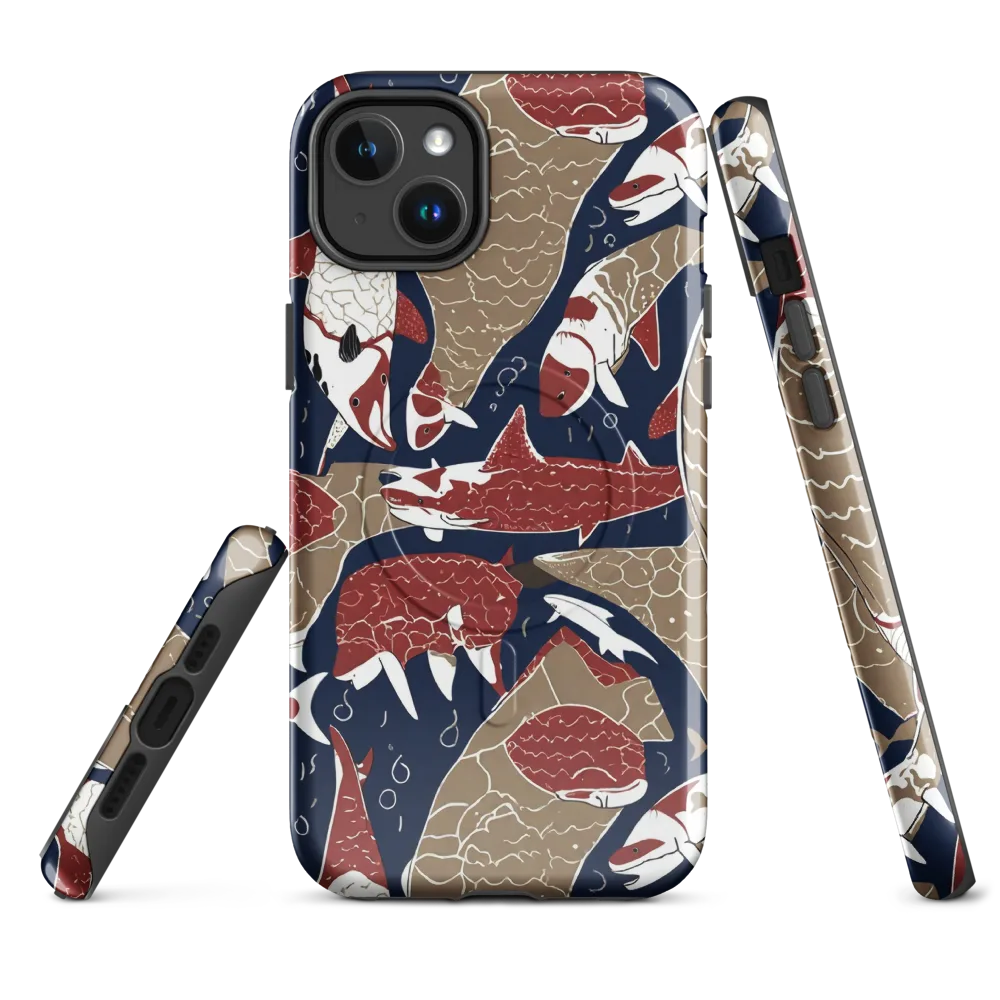 Crimson Koi on MagSafe Tough Case for iPhone® — Front