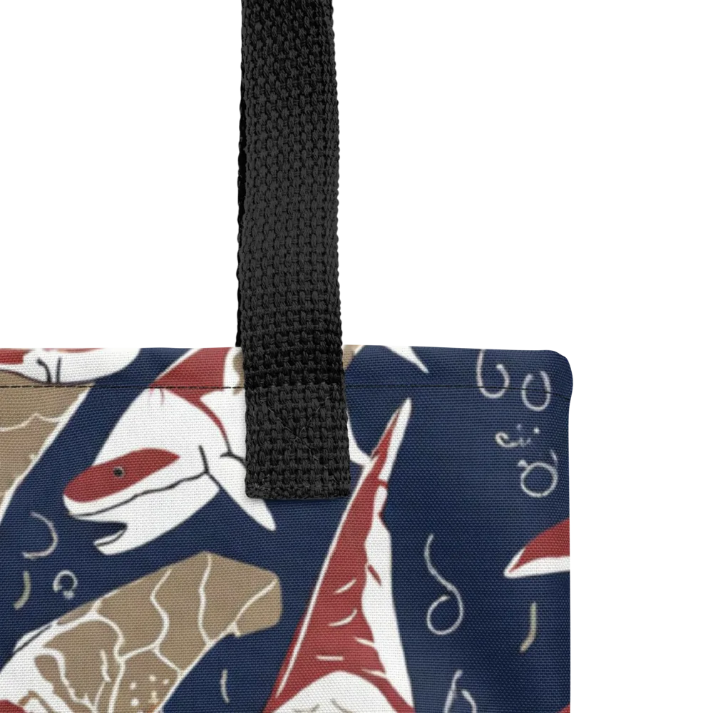 Crimson Koi on Tote Bag — Product details