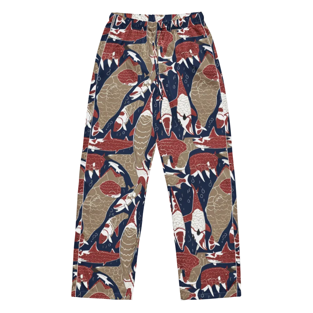 Crimson Koi on Women's Pajama Pants — Front