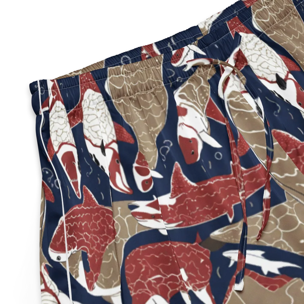 Crimson Koi on Women's Pajama Shorts — Product details