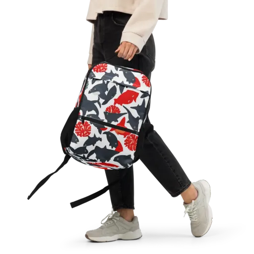 Coral Nightfall on a Utility Backpack