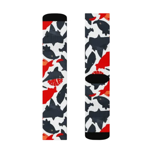 Coral Nightfall on a Socks