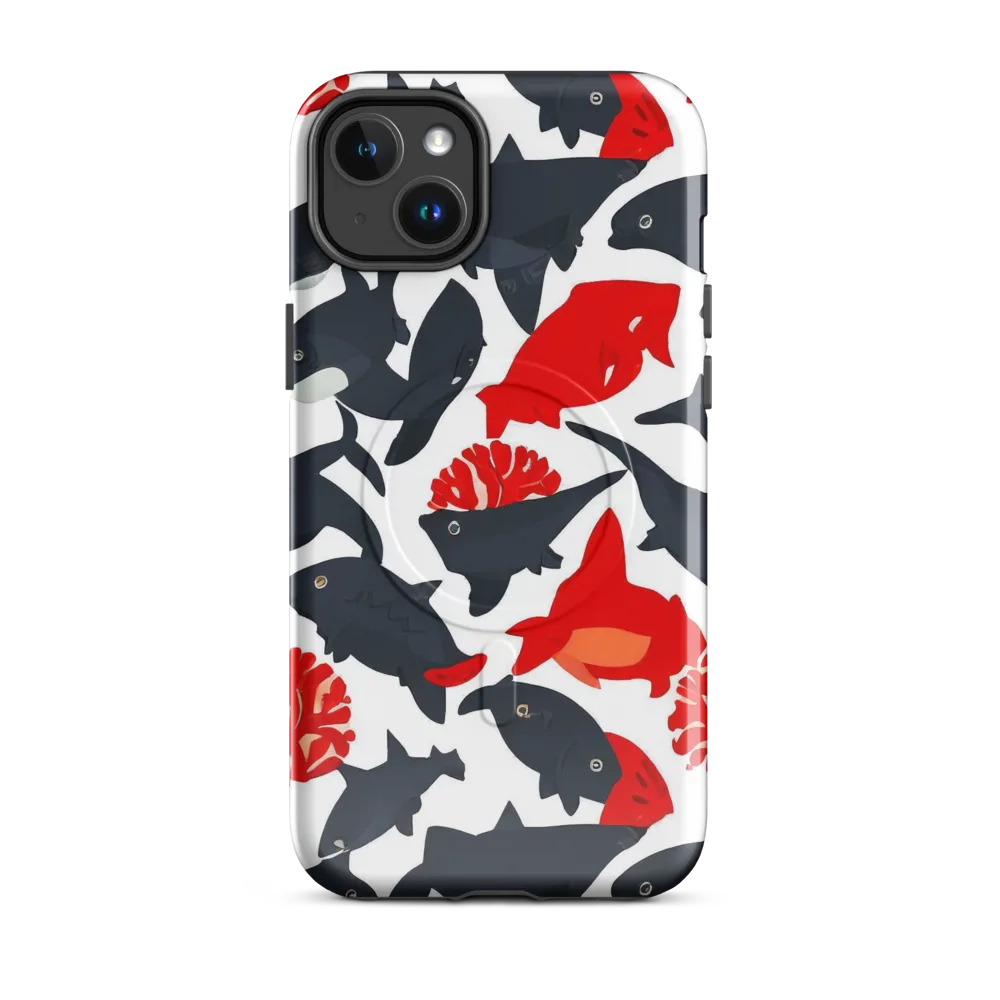 Coral Nightfall on MagSafe Tough Case for iPhone® — Front