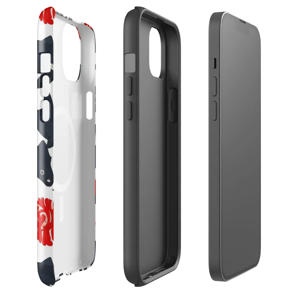 Coral Nightfall on MagSafe Tough Case for iPhone® — Front