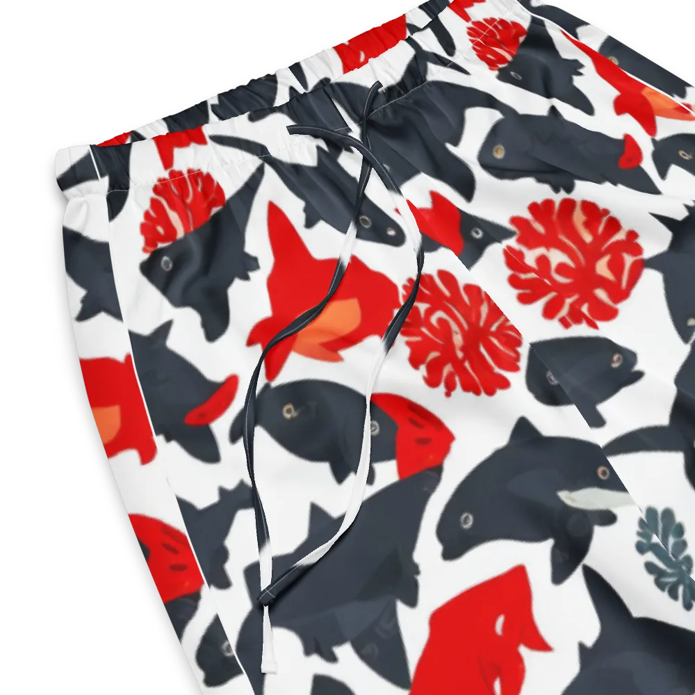 Coral Nightfall on Women's Pajama Pants — Product details
