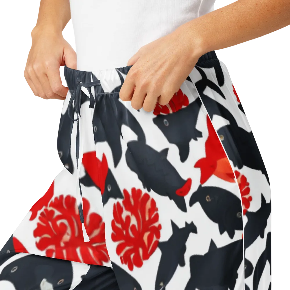 Coral Nightfall on Women's Pajama Pants — Product details