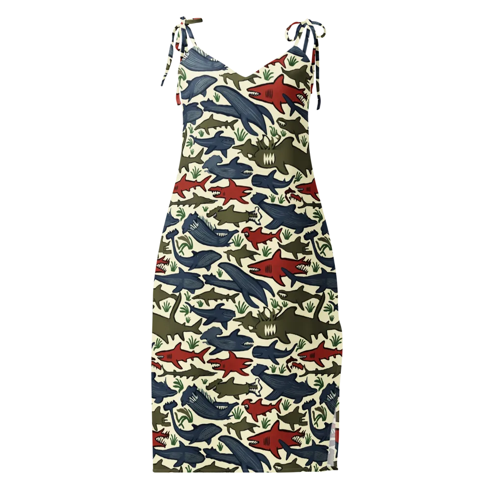 Shark Reef Riot on Slip Dress — Front