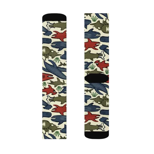 Shark Reef Riot on a Socks