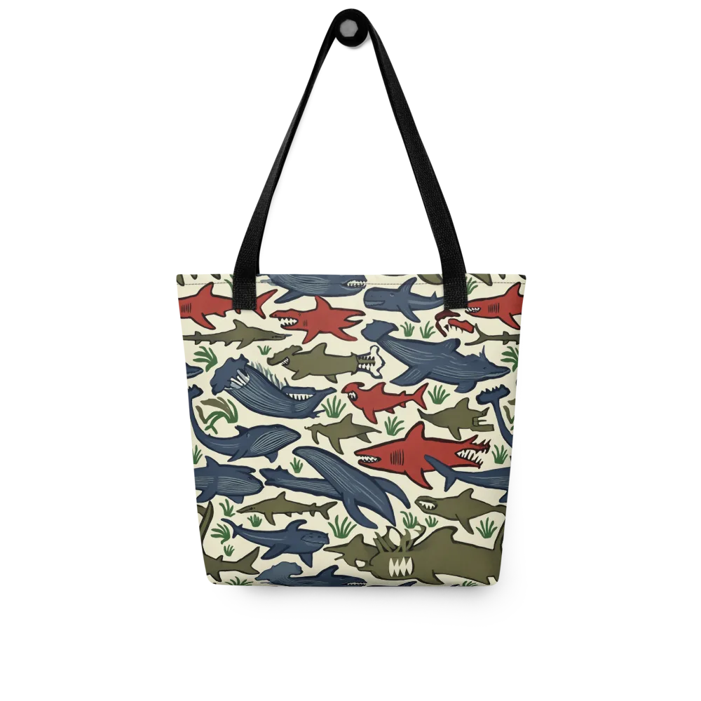 Shark Reef Riot on Tote Bag — Front
