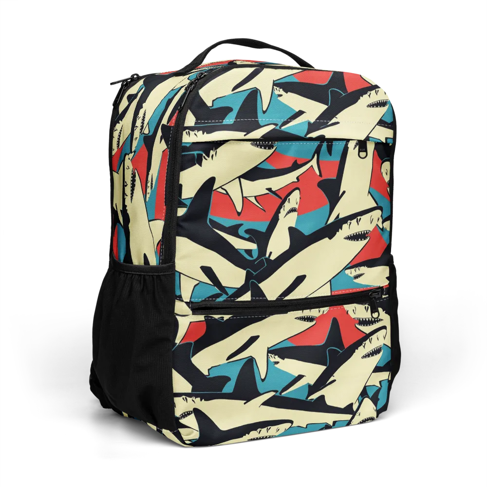 Jaws of Summer on Utility Backpack — Right Front