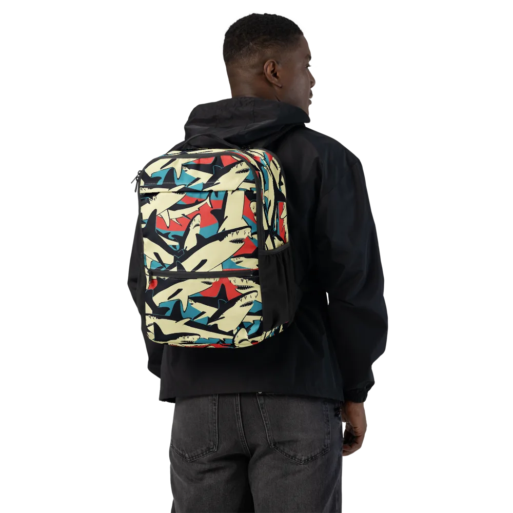 Jaws of Summer on Utility Backpack — Back