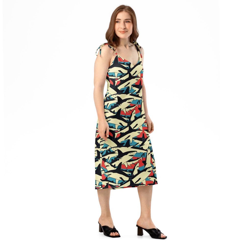 Jaws of Summer on Slip Dress — Right Front