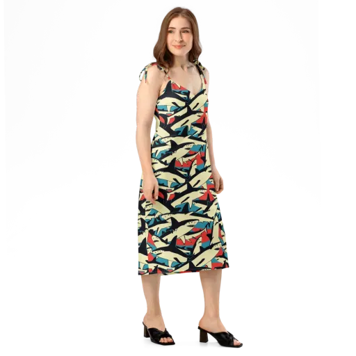 Jaws of Summer on a Slip Dress