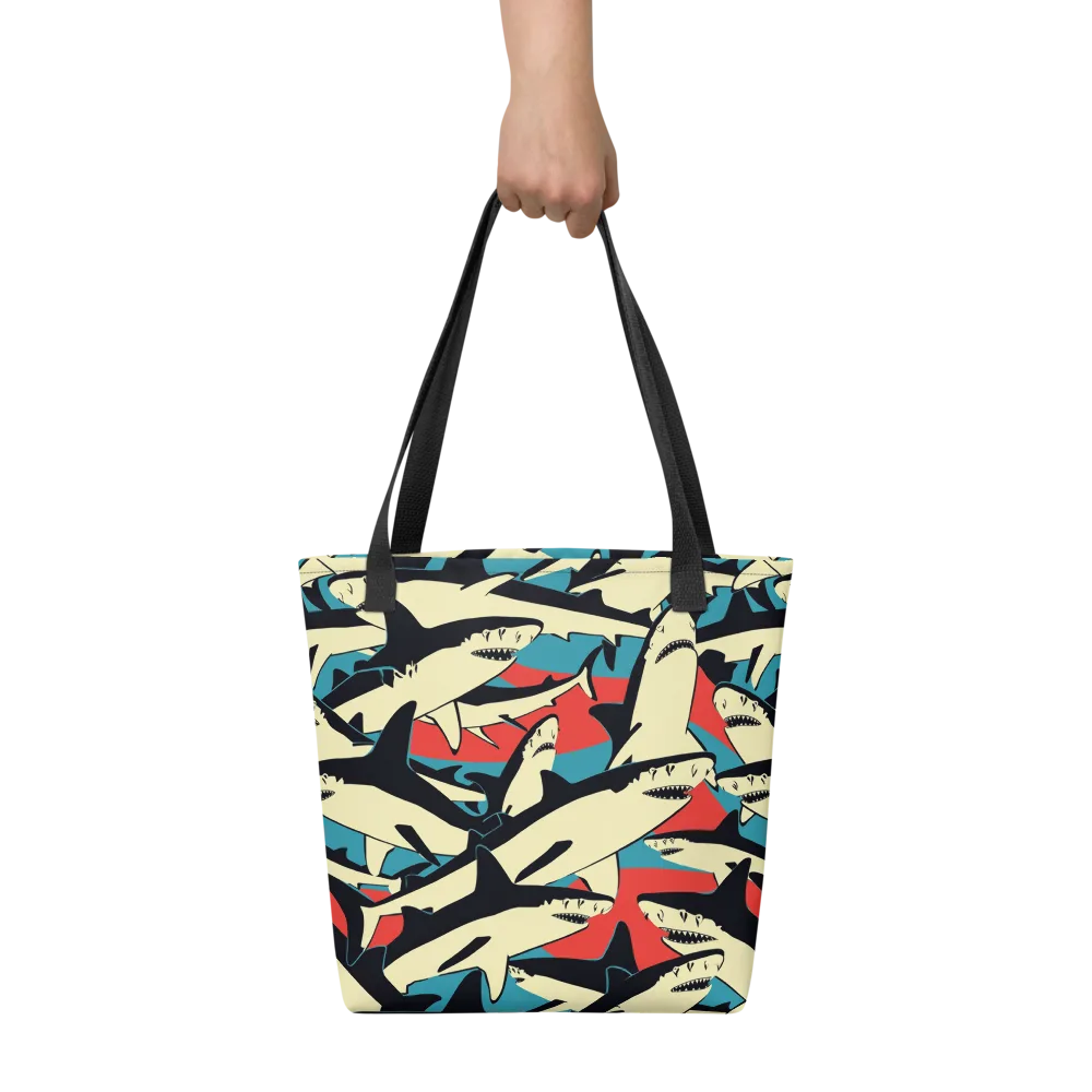 Jaws of Summer on Tote Bag — Flat print