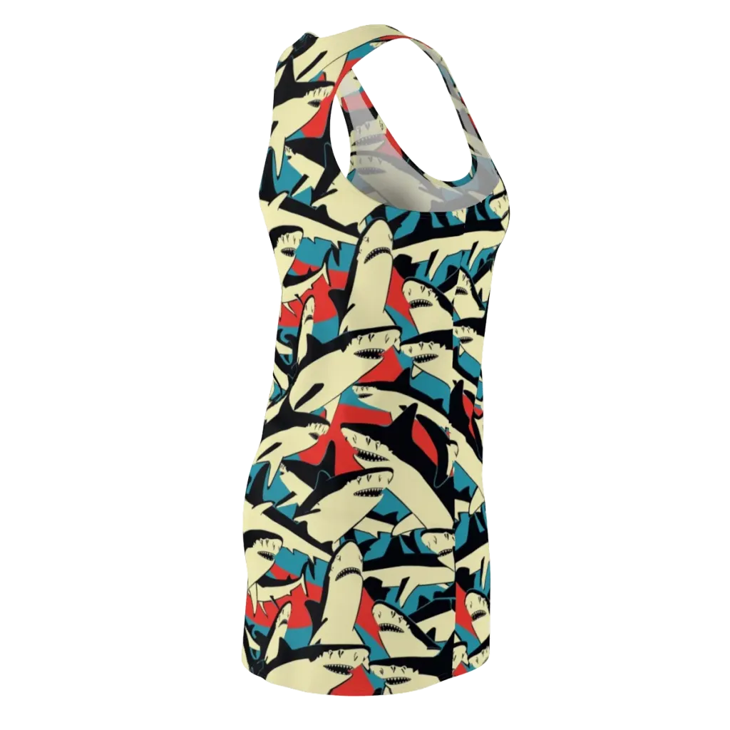Jaws of Summer on Racerback Dress — Back Side