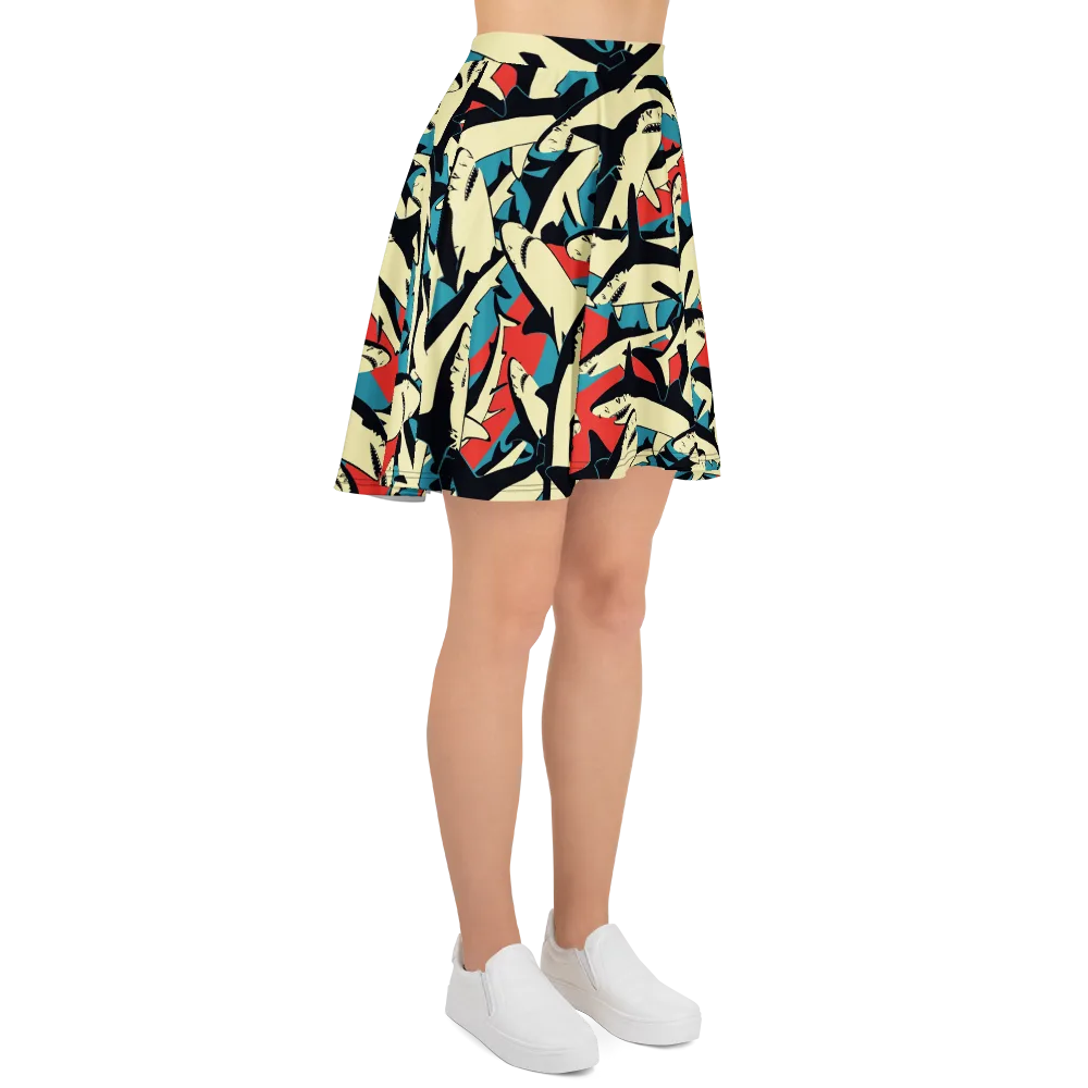Jaws of Summer on Skater Skirt — Right