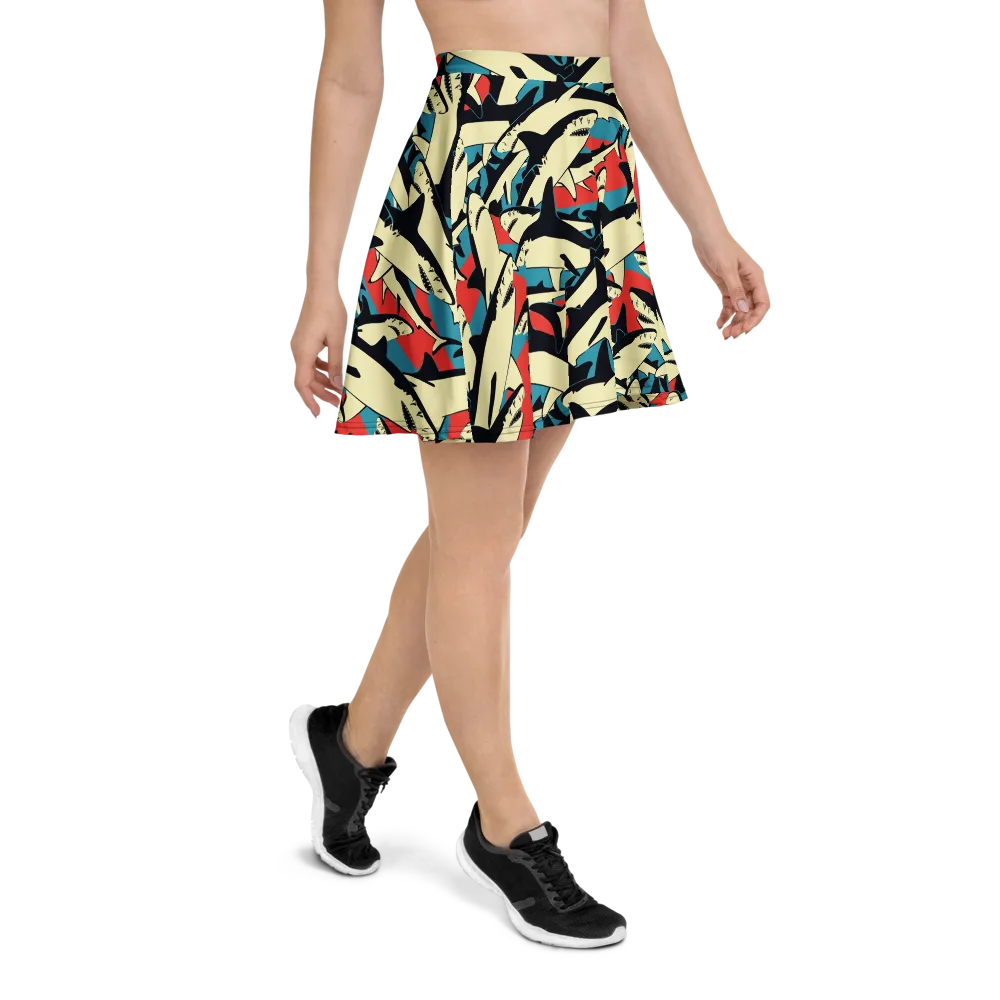Jaws of Summer on Skater Skirt — Right