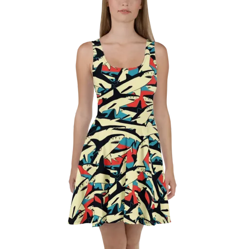 Jaws of Summer on a Skater Dress